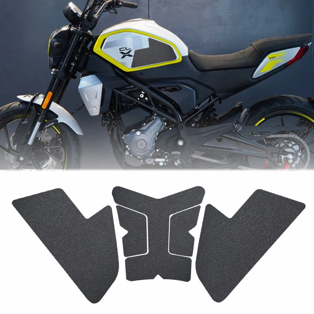 

Новинка для CFMOTO 250CLX 250CL-X CLX250 CLX 250 мотоциклетный Противоскользящий коврик для топливного бака боковой коленный захват Наклейка защитная наклейка прокладки