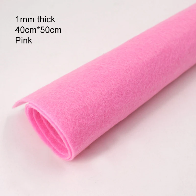 Premium 1mm Thick Square Felt Cloth for DIY Sewing, Crafts, and Home Decoration (40 x 50cm)