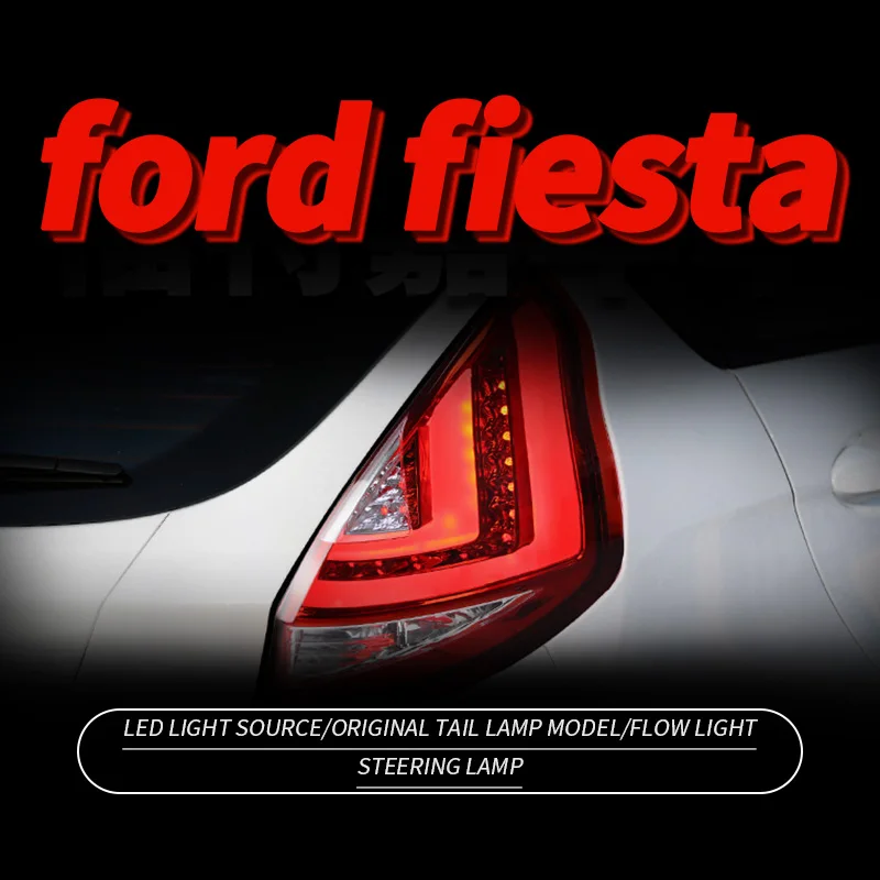

Car LED Tail Light Taillight For Ford Festiva 2009-2015 LED Rear Running Light + Brake Lamp + Dynamic Turn Signal Auto Parts