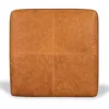 POLY & BARK Sequoia Ottoman in Full-Grain Pure-Aniline Italian Tanned Leather in Cognac Tan 5