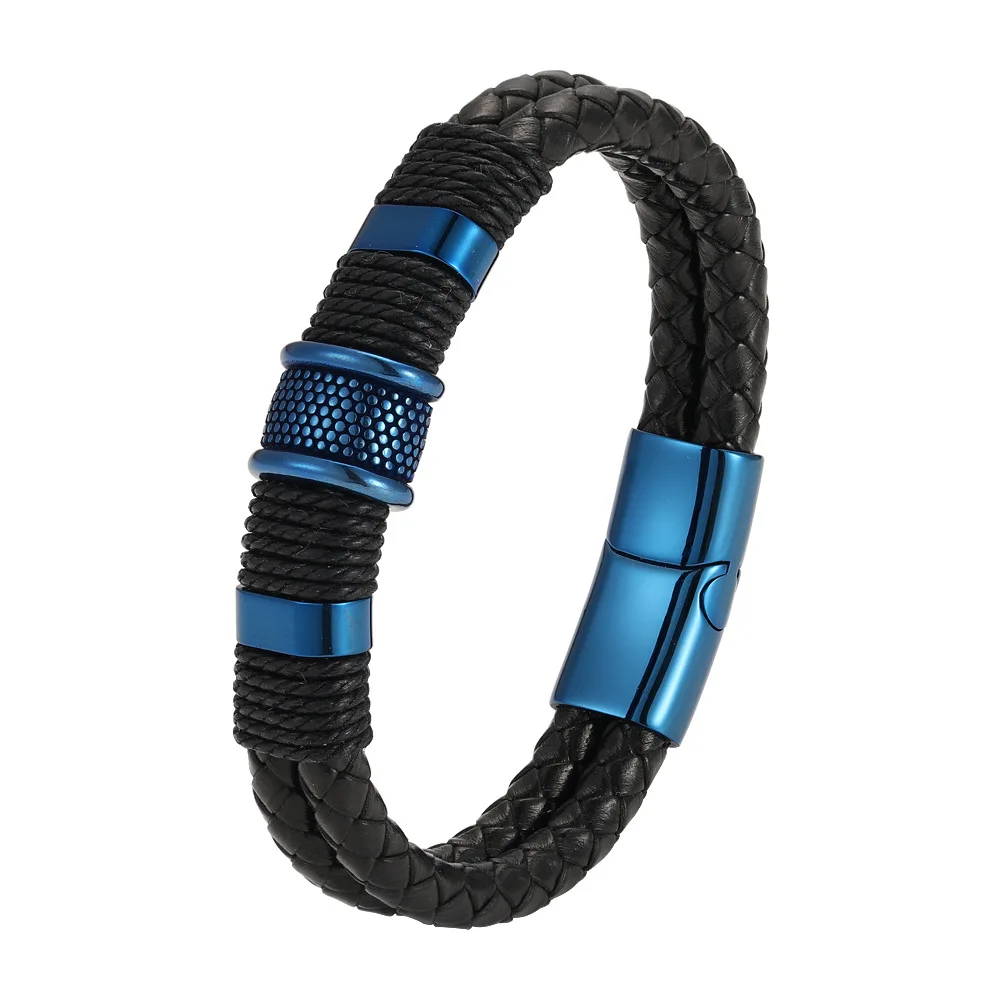 Brazalete De Cuero Brillante Y Asombroso