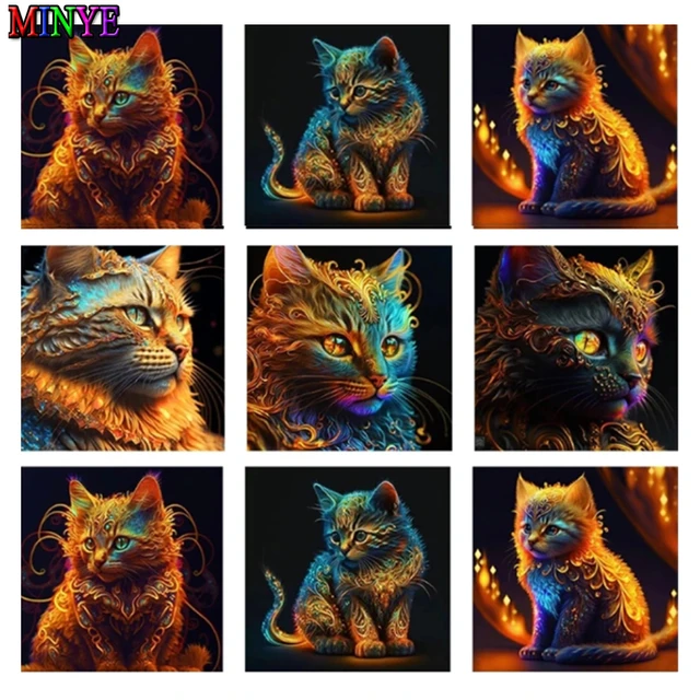 EverShine 5D Diamond Embroidery Animal Cat Diamond Art Painting Butterfly  DIY Hobby Mosaic Flower Children's Room Decor - AliExpress