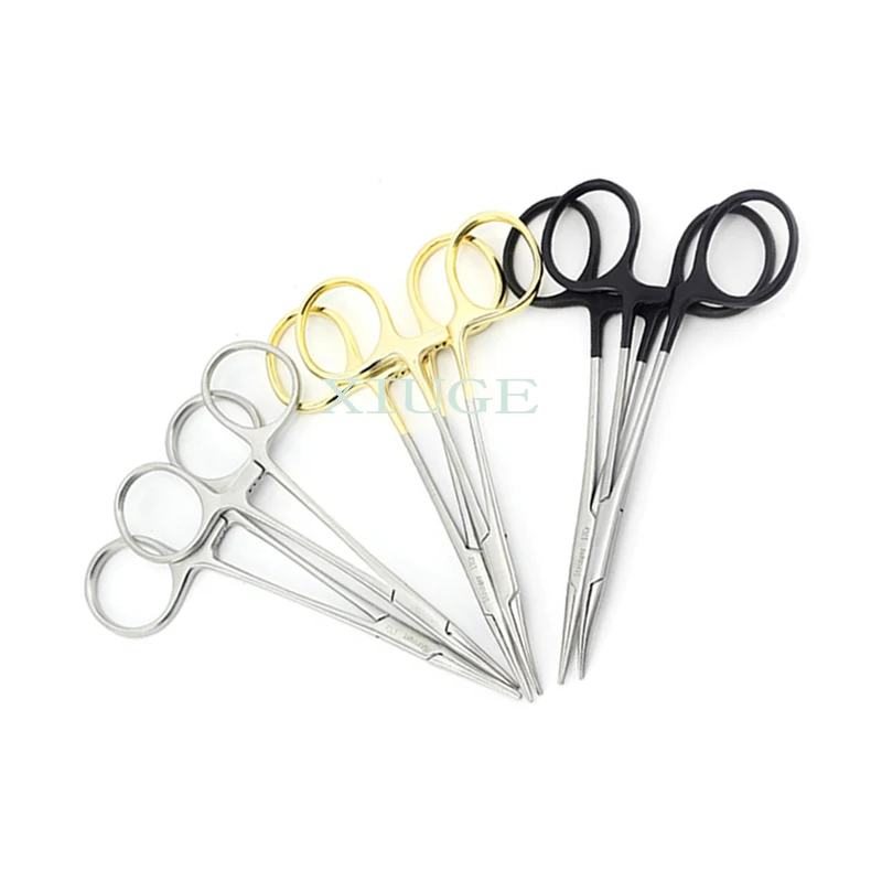 pet dog ear hair pliers cat removal ear hair pliers straight elbow medical grade stainless steel pet special hemostatic forceps Shi Qiang Hemostatic Forceps Stainless Steel Hemostatic Device Surgery Pincers Cosmetic Plastic Surgery Hemostatic Pliers