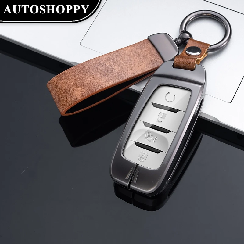 

New Metal Car Remote Key Case Cover for Changan CS85 CS35 Plus CS25 CS95 CS85 Bag Shell Fob Holder Keychain Auto Key Protector
