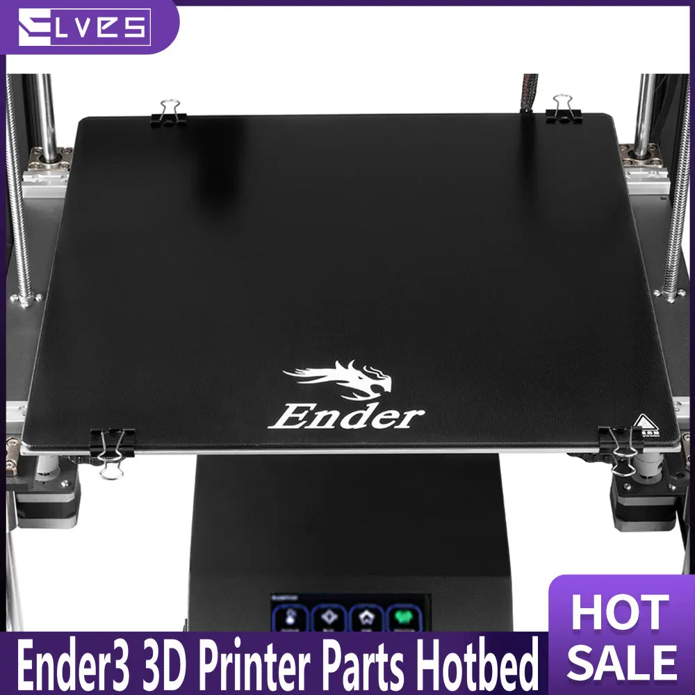 ELVES 3D Printer Heated Bed Build Surface Glass Plate 235*235*4mm Ender3 3D Printer Parts Hot bed