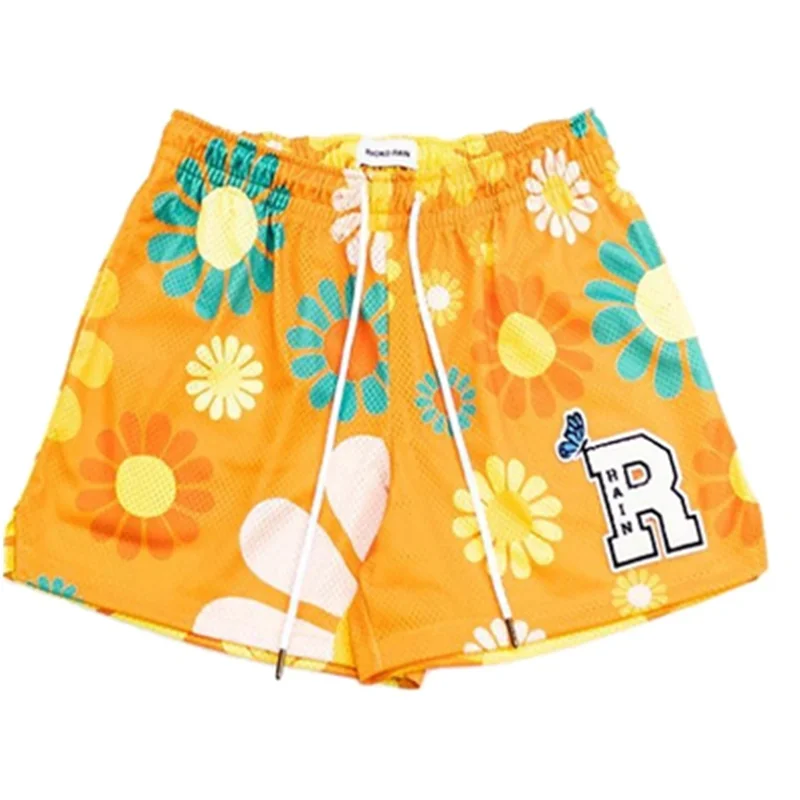 New summer men's shorts men and women's fashion beach shorts mesh quick-drying quarter pants sports shorts men casual shorts