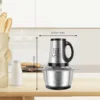 LAC Electric Food Rapid Processing Machine Multifunctional Stainless Steel 2l Easy-To-Clean Household Meat Grinder With Handle 5