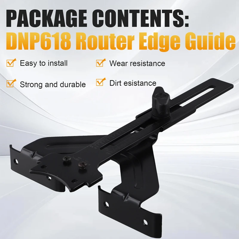 ABJI-Router Edge Guide For Fixed Base Compact Router (DNP618), Straight Edge Guide For Quickly Attached To Router Fixed Base