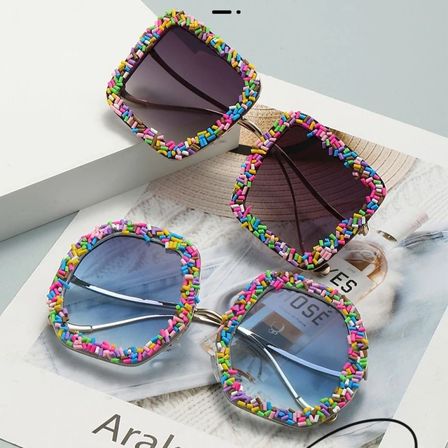 Rhinestone Sunglasses Women 2023 Designer Steampunk Oversized Round Female  Sunglasses Music Festival Oculos De Sol Feminino - AliExpress