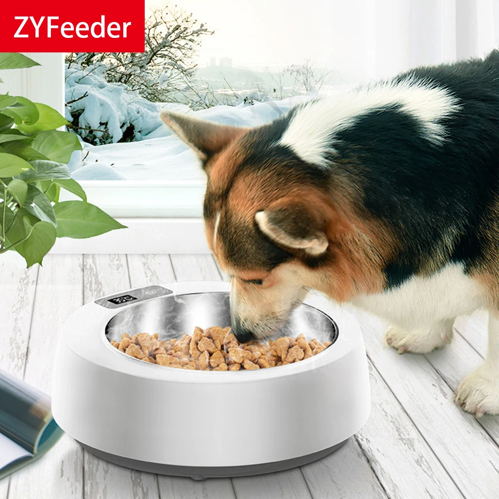 

Pet Food Heating Constant Temperature Feeding Water Stainless Steel Bowl Plate Dispenser Dish Drinker For Cats and Dogs Animals