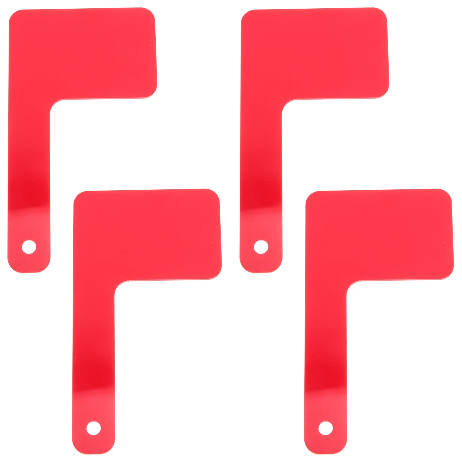 

4pcs Mailbox Flag Universal Rotatable Mailbox Flag Bright Color Flag Mailbox Replacement Flag