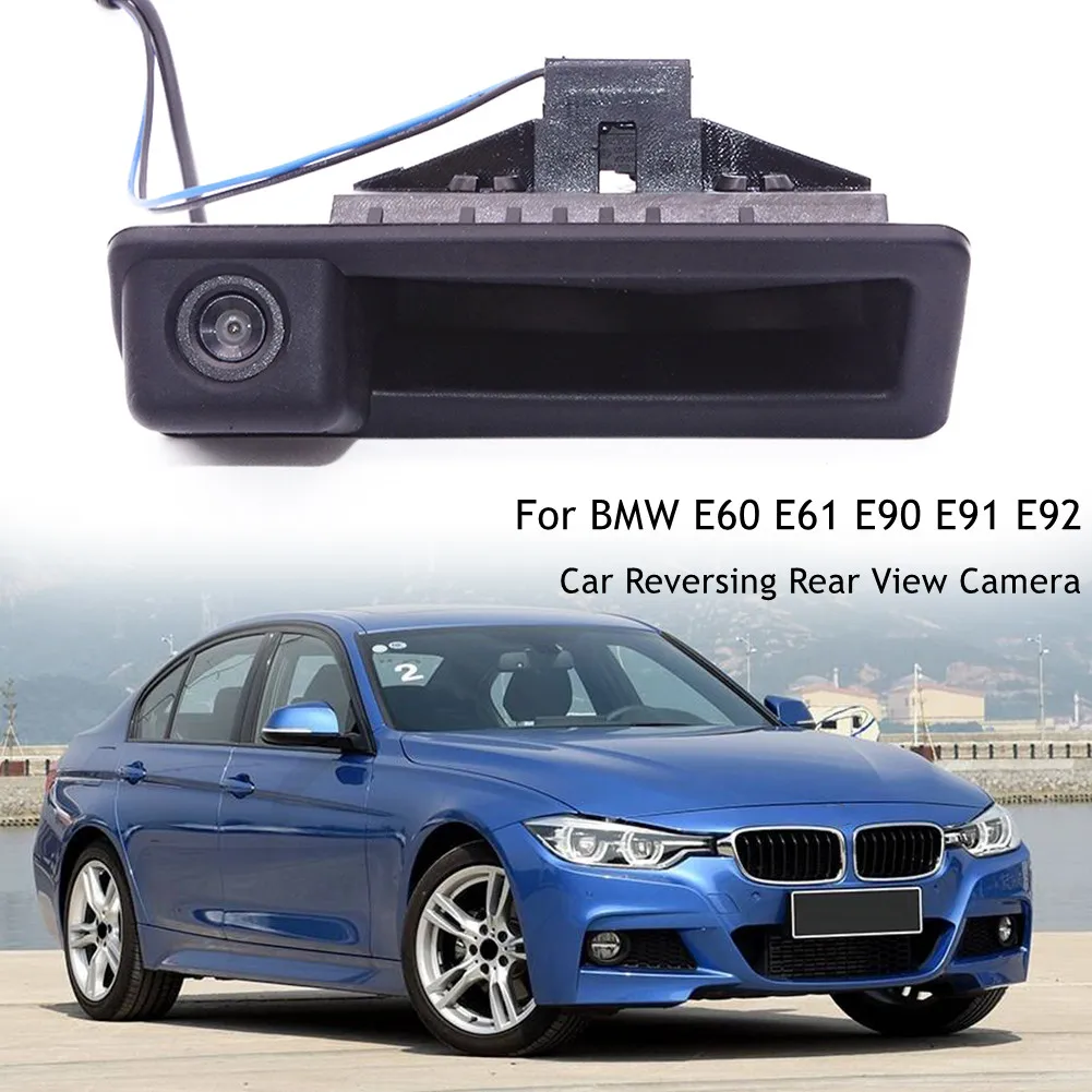 

Car Rear Trunk Lid Lock With Reverse Camera Boot Release Tailgate Open Button For BMW E60 E61 E70 E71 E72 E82 E88 E84 E90