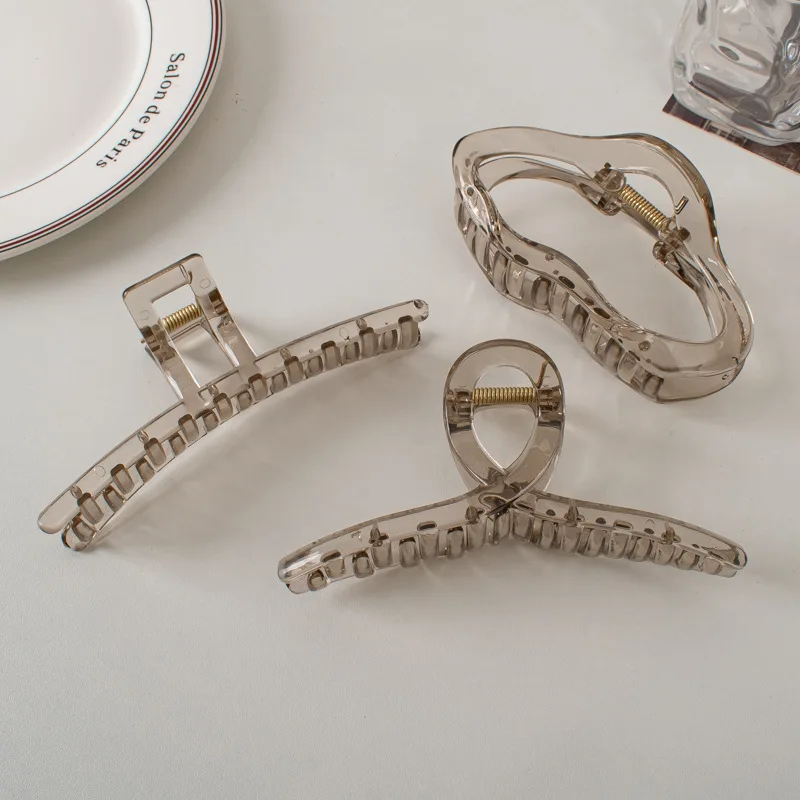 Wholesale Korean New Premium Large Transparent Hair Clip Claw