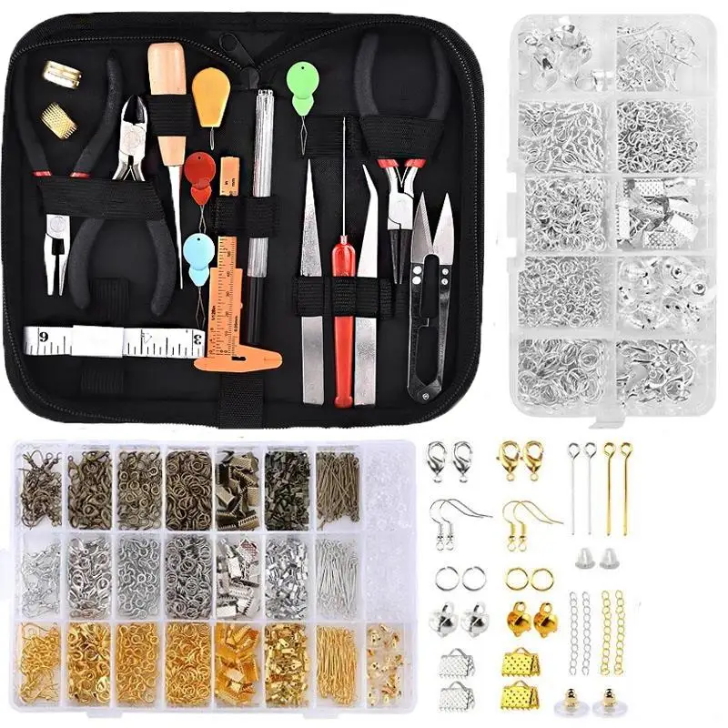 Jewellery Making Kit Findings Sterling Silver Wire Pliers Supplies Tools  Set