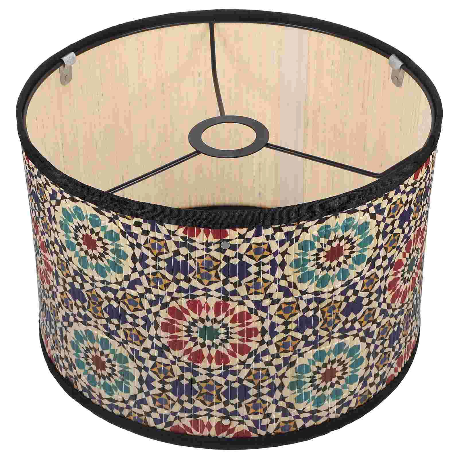 

Bamboo Lampshade E27 Base Pattern Light Cover For Pendant Lamp Ceiling Lamp Chandelier