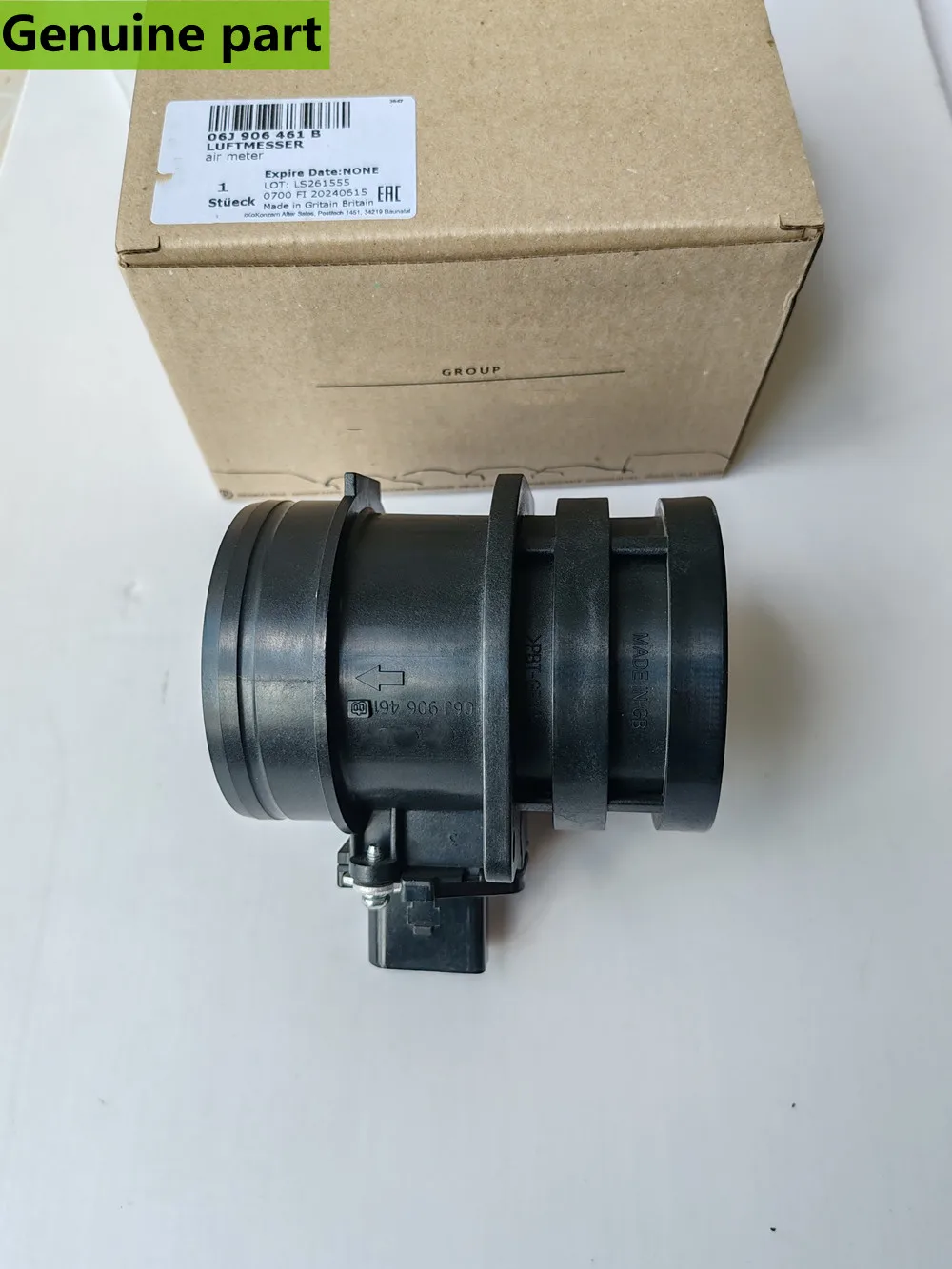 Mass Airflow Sensor MAF For Audi A3 TT VW Jetta Golf Passat Tiguan Eos 06J906461B, 06F906461B, 06J 906 461 B, 06F 906 461 B