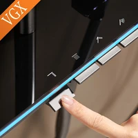 VGX-Système de Douche Numérique à LED Moderne avec Affichage de la Température, Ensemble de Bidet à Effet de Pluie 4