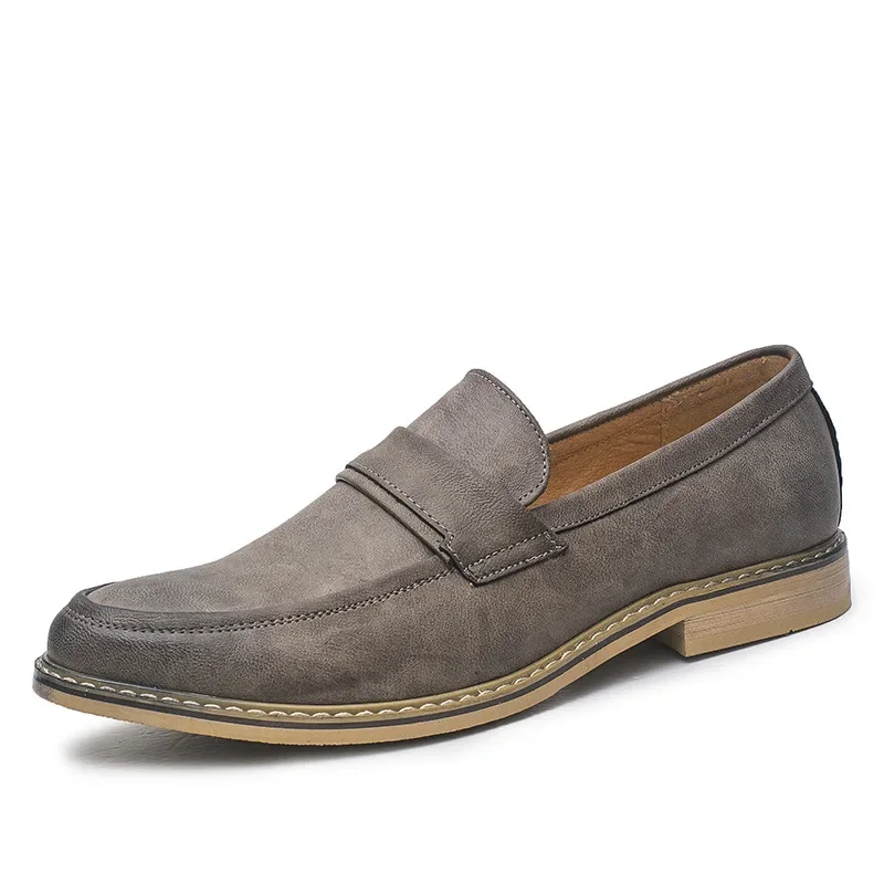 Spring New Men's Leather Shoes Formal Dress Business Leather Shoes Banquet Men's