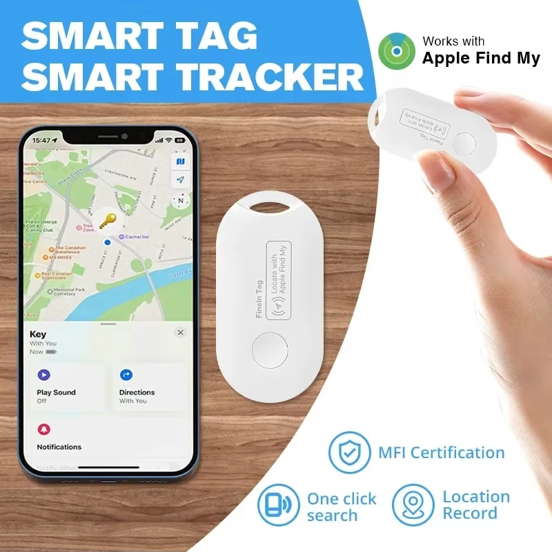 GPS Tracker Children/Elder Mini Pet Tracker Bluetooth Smart Tag Car Lost Tracker for Apple IOS System Find My