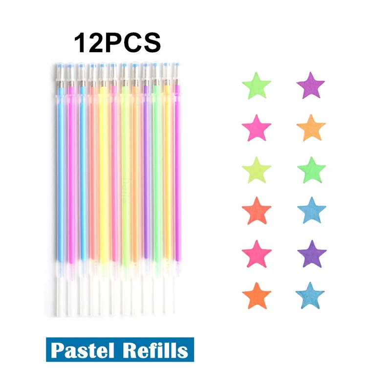 12Pcs Pastel Refill