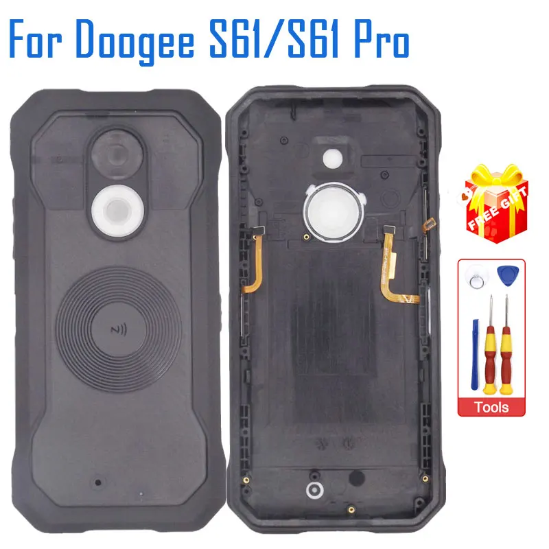 

Новинка, Оригинальный чехол DOOGEE S61, задняя крышка батарейного отпечатка пальца, боковой кабель, Аксессуары Для DOOGEE S61 Pro
