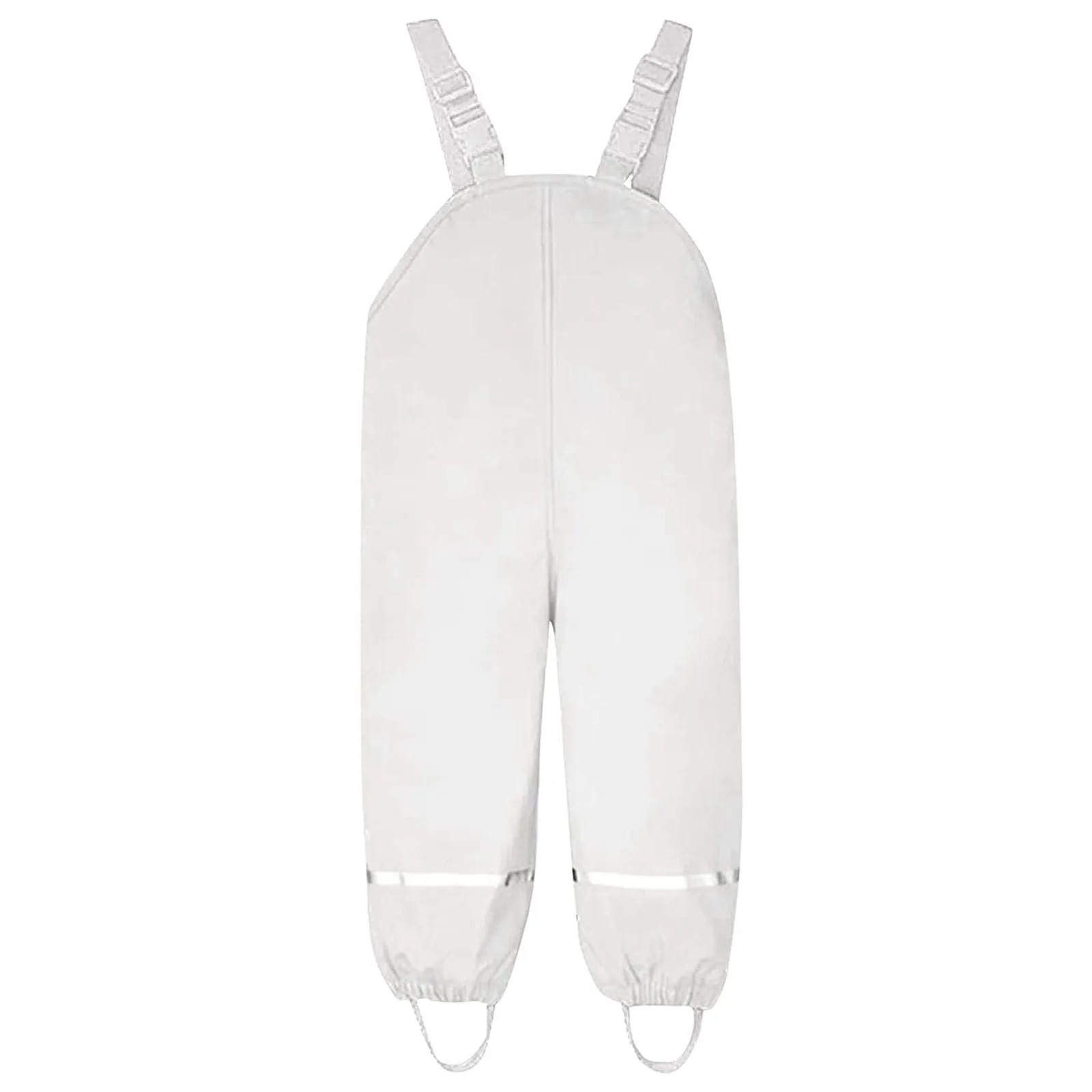 New PU Waterproof Baby Girls Bib Overalls Outdoor Sport Boy Rain Jumpsuit Autumn Beach Children Pants Spring Kids Trousers