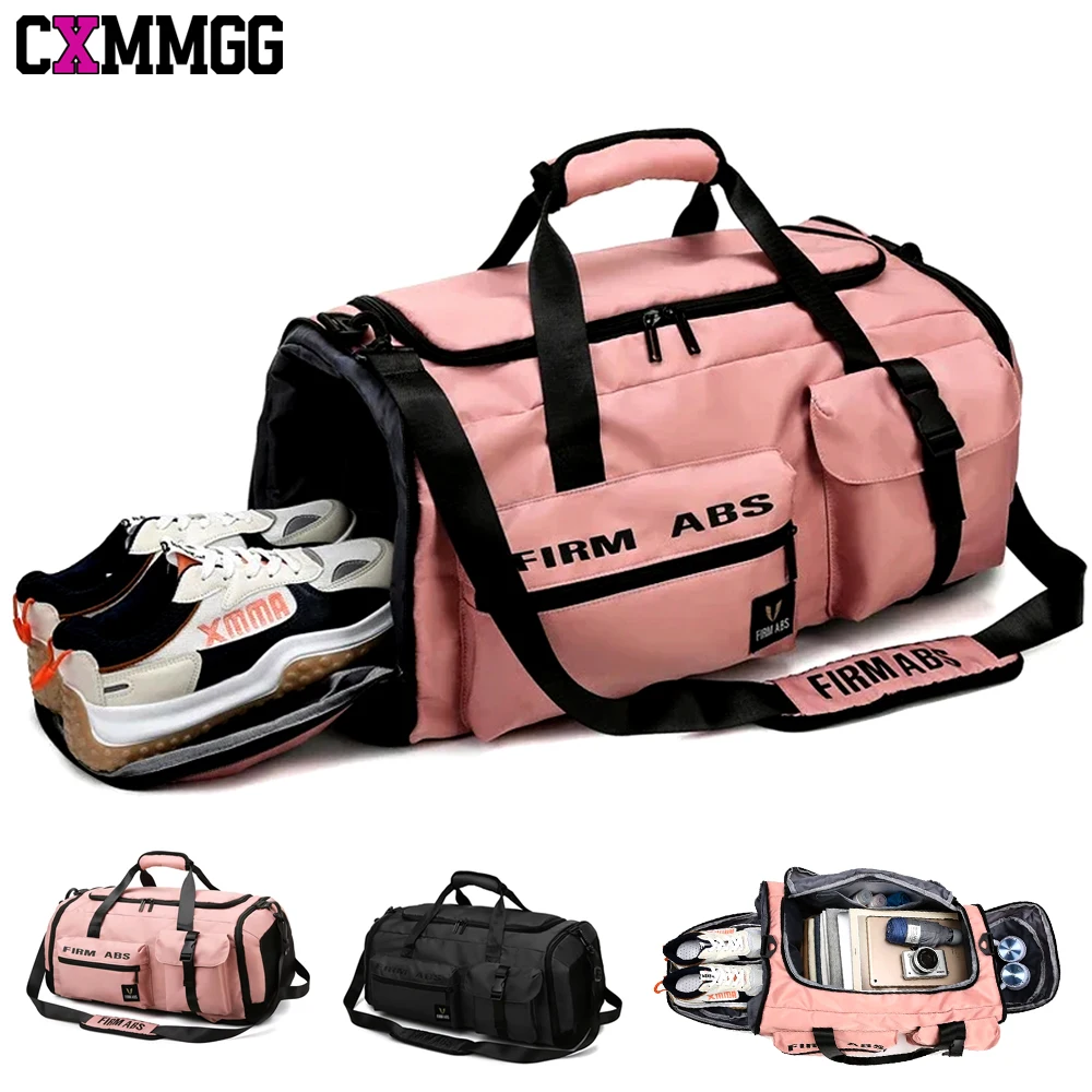 CXMMGG 유니섹스 3-in-1 컨버터블 체육관 더플 백, 신발 및 젖은 칸이 ..