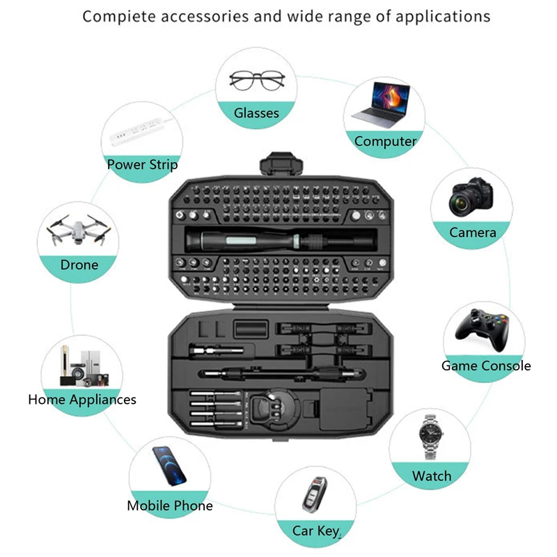 Screwdriver Set 152 in 1 Magnetic Mini Precision Electric Laptop Tool Kit Professional Computer Repair