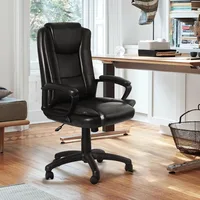 Ergonomic High Back Cushion Lumbar Back Support, Computer Desk Chair, Adjustable Executive Leather Chair, Office Chairs 1