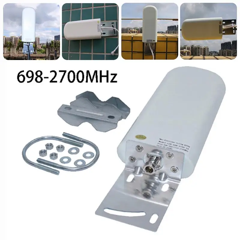 

698-2700MHz 2G 3G 4G LTE Outdoor Wall Mount Signal Booster Antenna High Gain