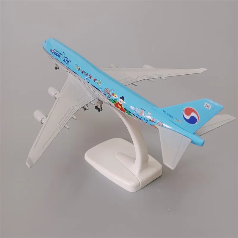 

Модель самолета из металлического сплава в Корейском стиле авиакомпании Боинг 747 B747, 20 см