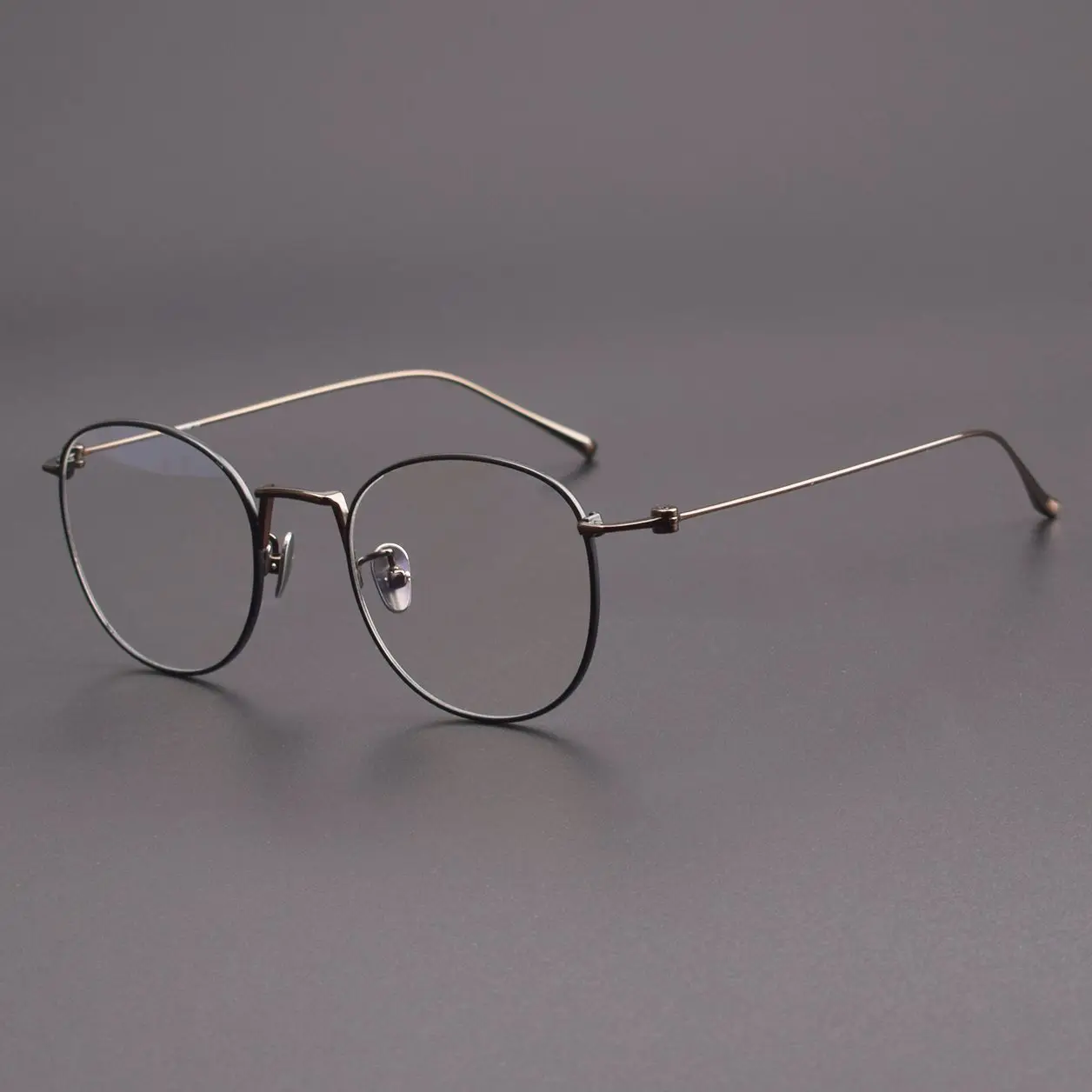 

2023 Vintage Round Alloy Glasses Frame Men Women Optical Myopia Prescription Glasses Frame Retro Luxury Brand design Eyewear