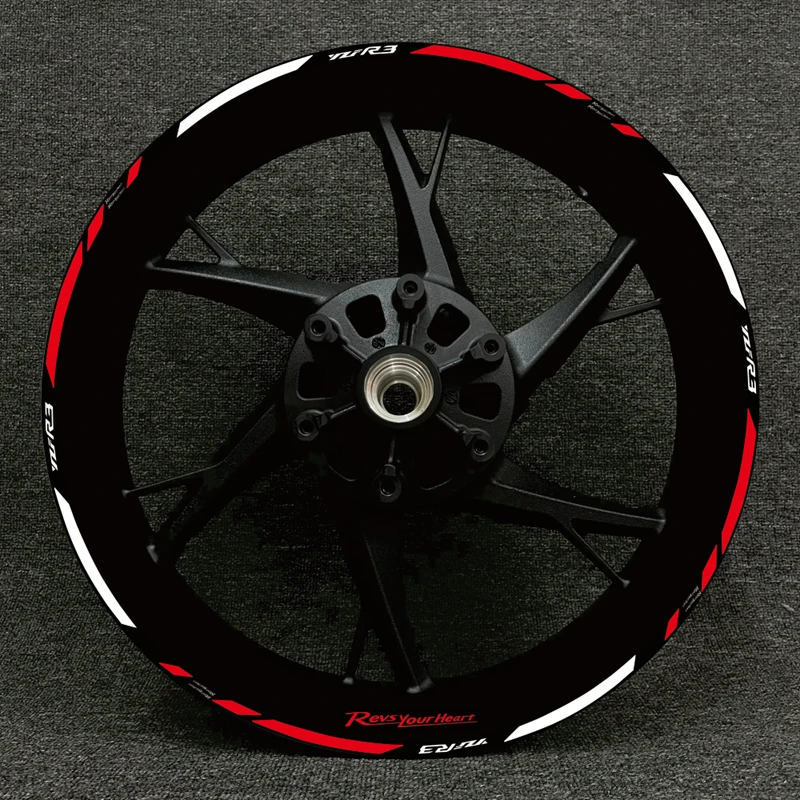 

For Yamaha YZFR1 Motorcycle Decal Set Decorative Wheel Hub Yzf R1 R315 Logo Wheel Rim High Quality Reflective Waterproof Sticker