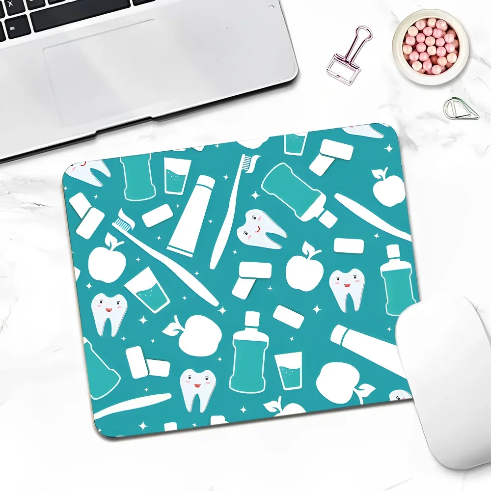 The Dentist Tooth DIY Desktop Desk Mat Kawaii Gaming Accessories Students Writing Pad Writing Desk Mats 3