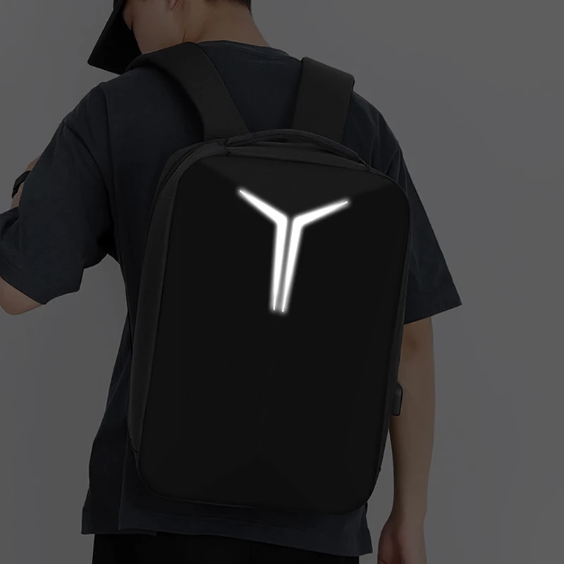 5874-44effd.jpg Laptop Backpack Large Capacity Waterproof Backpack Hard Shell Lightweight Travel Bags USB Charge