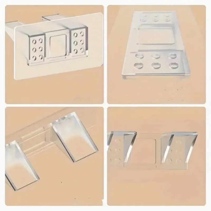 Shelf Support Pegs 6/12pcs Shelf Support Peg Self Adhesive Clips Partition Pin Kitchen Cabinet Book Shelves Closet Brackets Clapboard Layer