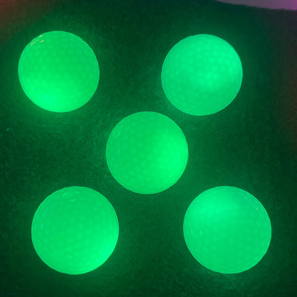 Golf Balls Glow Golf Balls for Night Sports Luminous LED Glowing in The Dark Long Lasting Bright