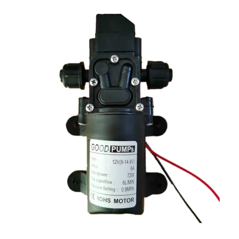 Bomba de Diafragma o Auto Priming Água dc 12v 130psi 6l por Min 72w Novo de Alta Pressã