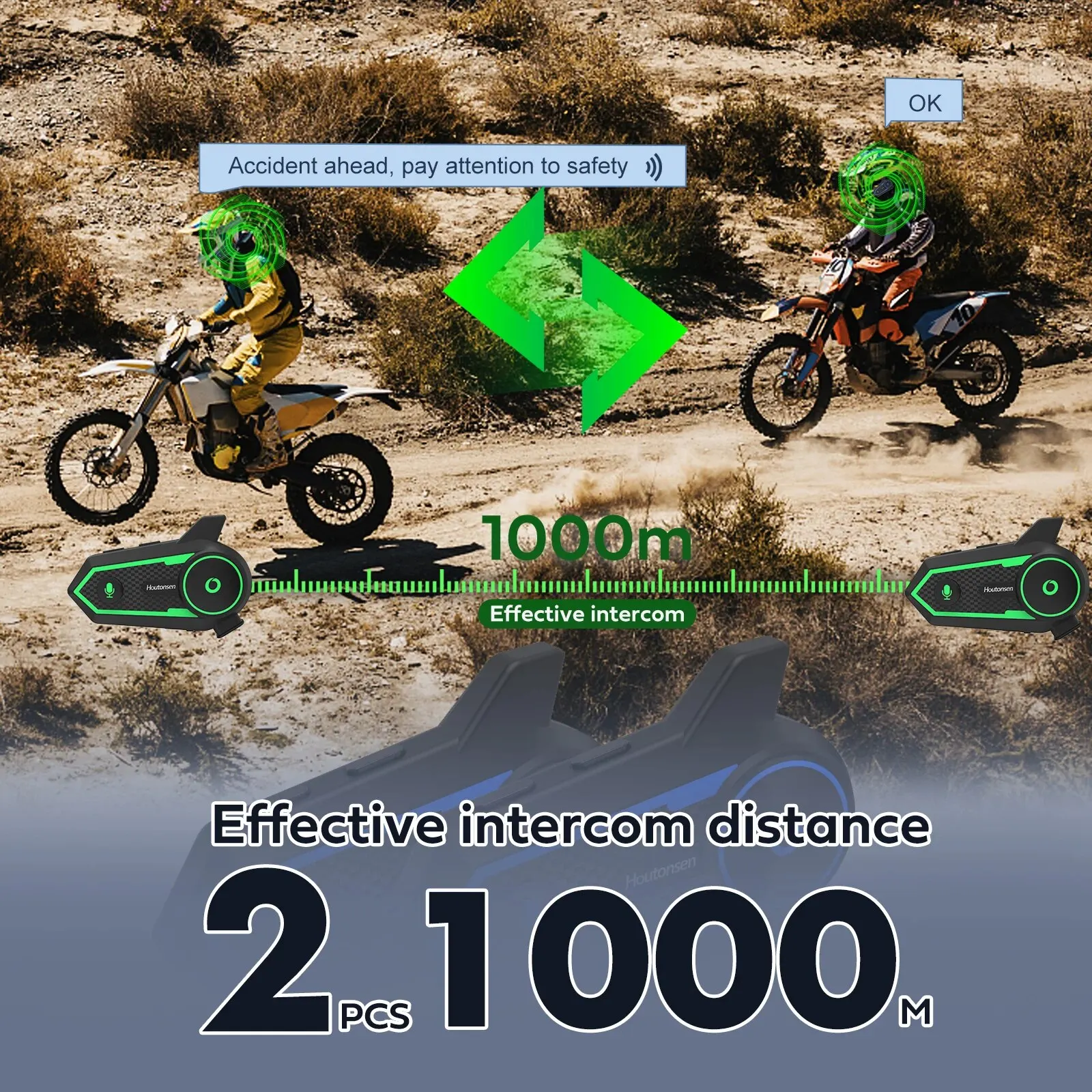 Houtonsen S6 ÷  ,  V5.2,  , 850mAh, 2 ̴, 1000M , MP3 ÷̾ 