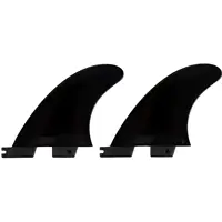 2 PCS Surf FIN F II G5 Side Fins High Quality Fiberglass Plastic Black/White/Jade Surfboard Surfing Fins 2