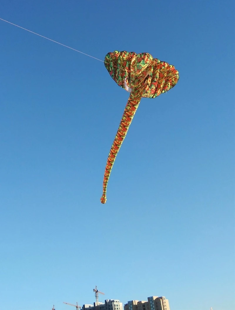 free shipping elephant kite flying soft giant kite 3d professional wind kites ripstop nylon fabric inflatable toys animal kite 6