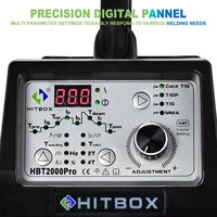HITBOX TIG Welding Machine HF Cold TIG MMA ARC Stick Welder With Pulse HBT2000P 200A 1-900ms IGBT Inverter 2T 4T Soldador 2