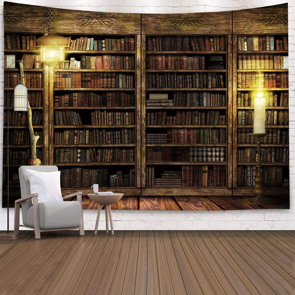 Elegant Book Smell Polyester Wall Hanging Tapestry Decoration North America Bedroom Bedspread Sheets Nature Marble 3D Tapestry