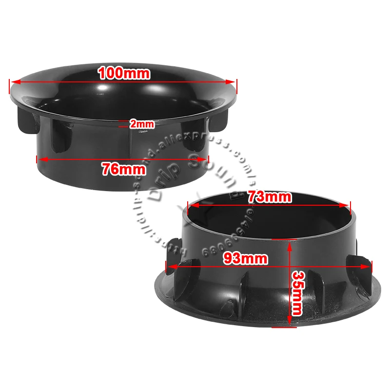 Coppia Di Porta Altoparlante Tubolari Bass Reflex, 63mm Di Diametro Foro, Per Cassa Acustica - Foto 1
