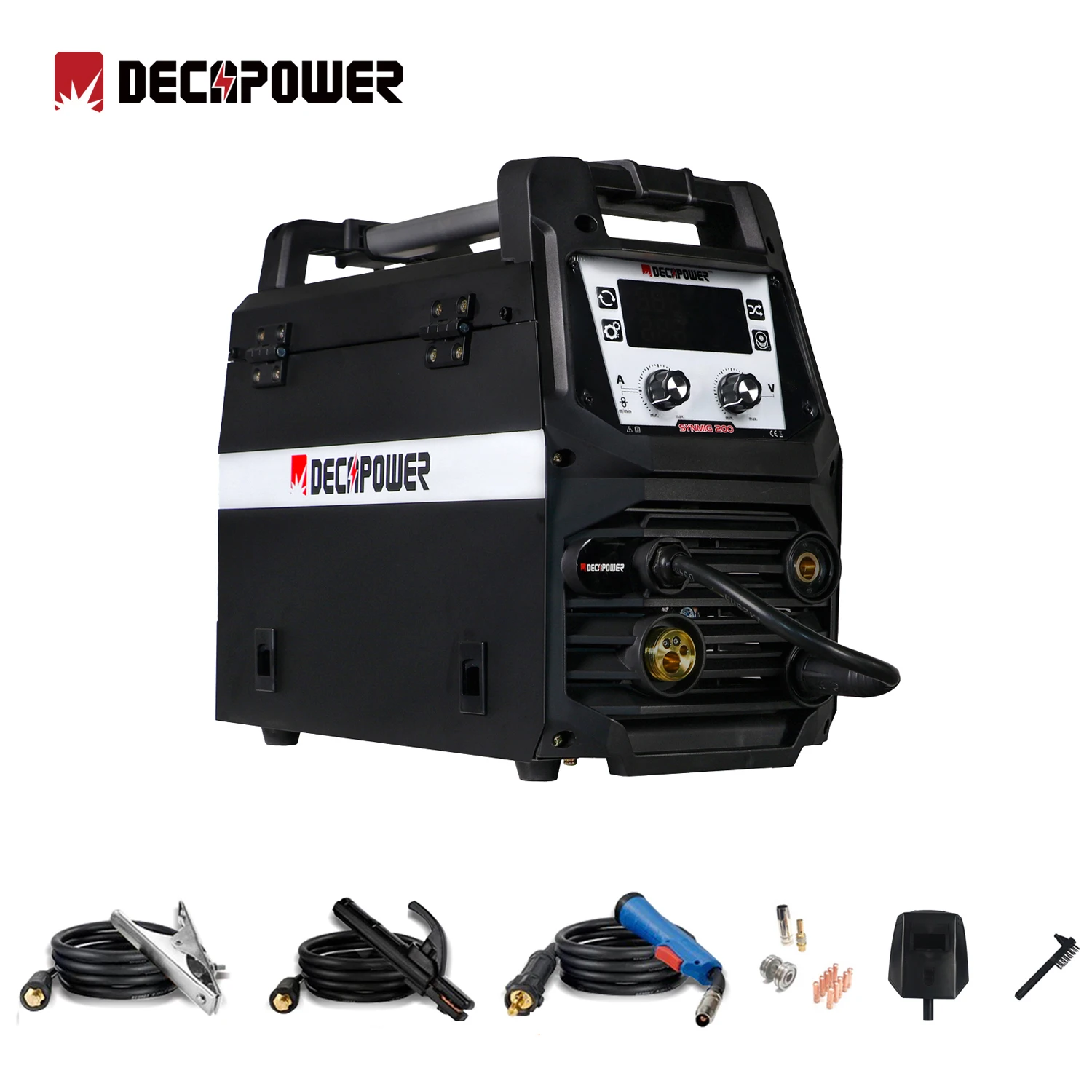 Decapower SYNMIG 200A 4 IN 1 Semi-automatic MMA TIG MIG MAG Welding Welders for Gas Gasless Flux MIG