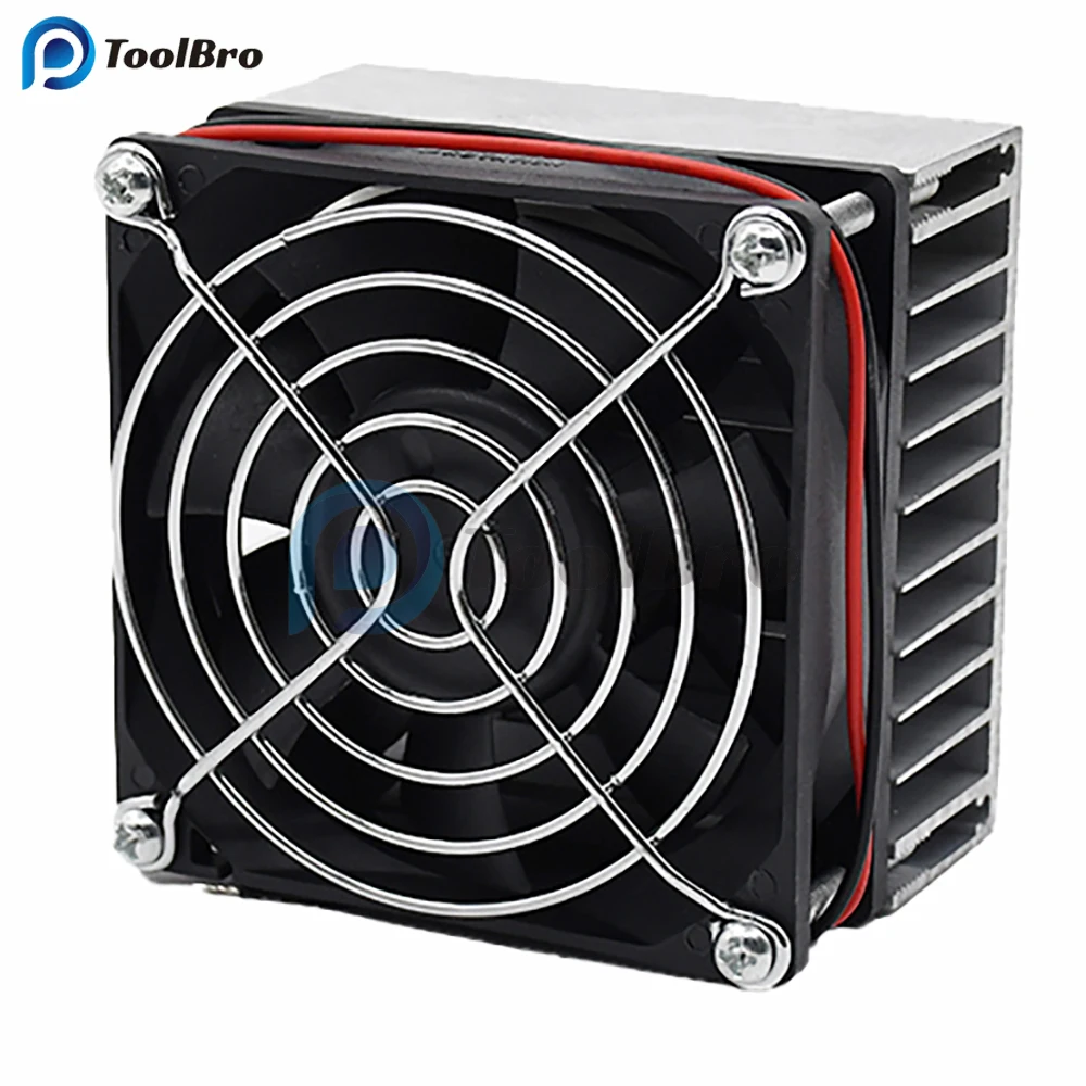 Aluminum Heat Sink 80*80*80mm Aluminum Heatsink Radiator Heat Sink DC 12V 45W for TEC1 Thermoelectric Cooler Peltier TEC1 12706 12705 12703 12715