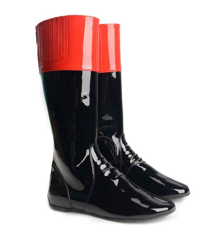 Gentleman's High-Tube Riding Boots Luminous Leather  Racing Boots Equestrian Equipment for Adults And Teenagers