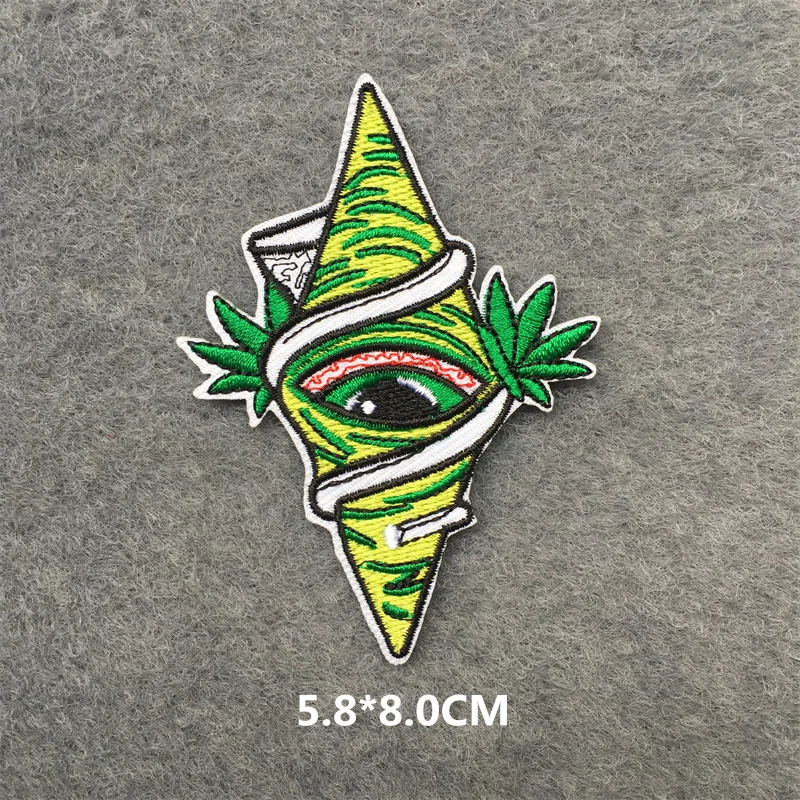 Band Patches Aufkleber Jacke Eisen-auf Übertragungen für Kleidung DIY Lustige Punk Schädel Stickerei Patch Anime Patch Cartoon – Detail 9
