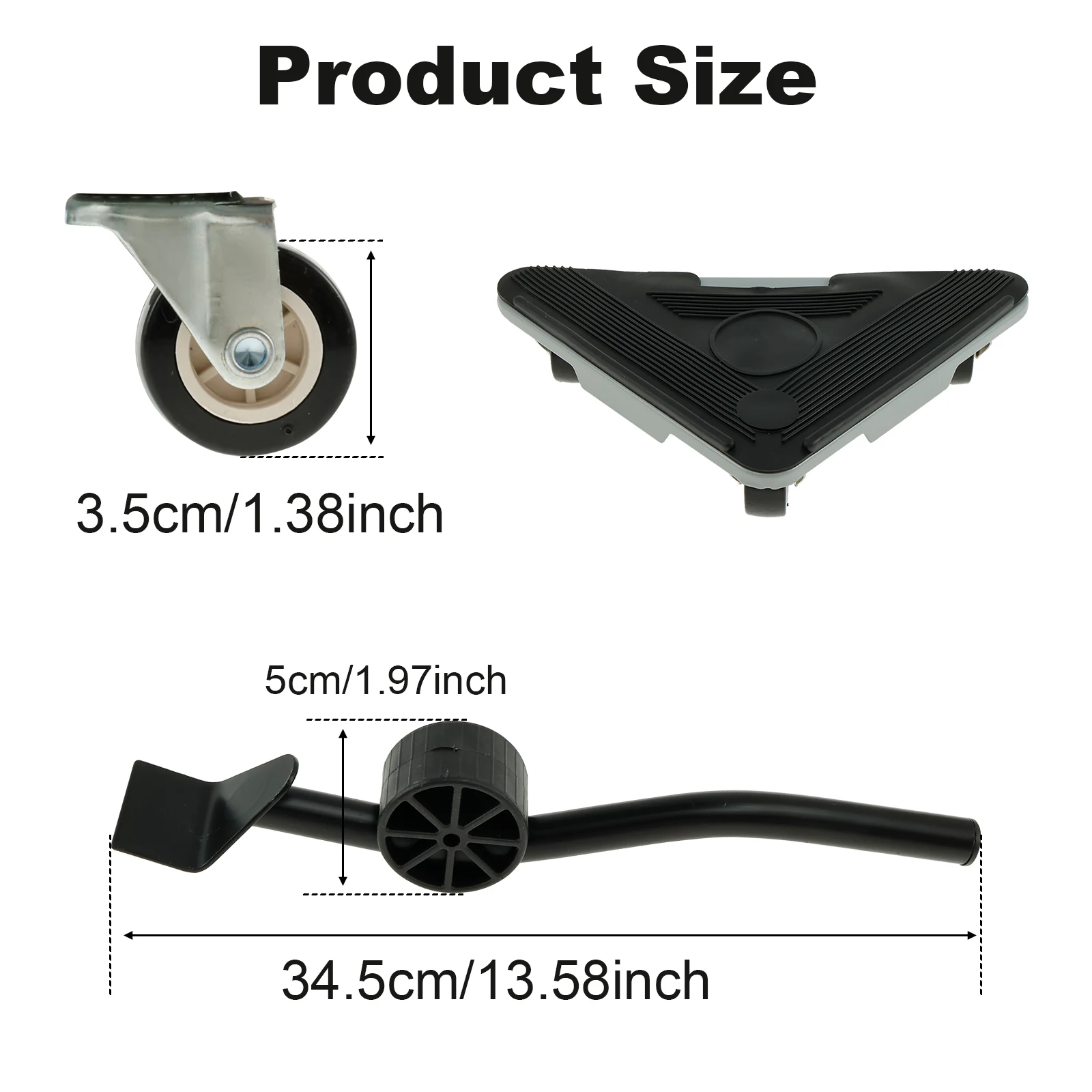 5Pcs Furniture Mover Tool Set 700KG Heavy Duty Furniture Lifter 360° Rotation Wheels Furniture Movers Labor Saving Roller Wheel 4