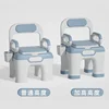 Portable Comfort Commode Chair  EasytoUse Sanitation Seat with PU Soft Cushion, Ideal for Elderly and Pregnant Women 5